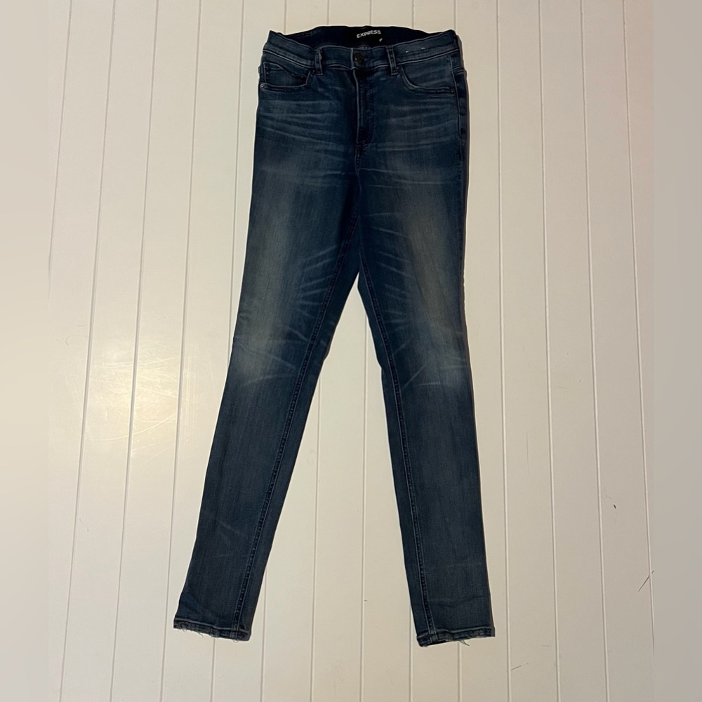 Express Women's Skinny Jeans in Dark Indigo